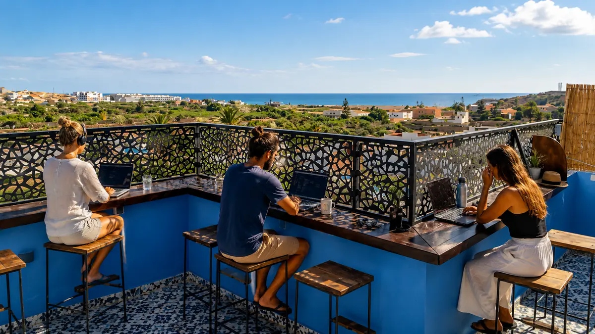 Our rooftop · Icon Surf Morocco